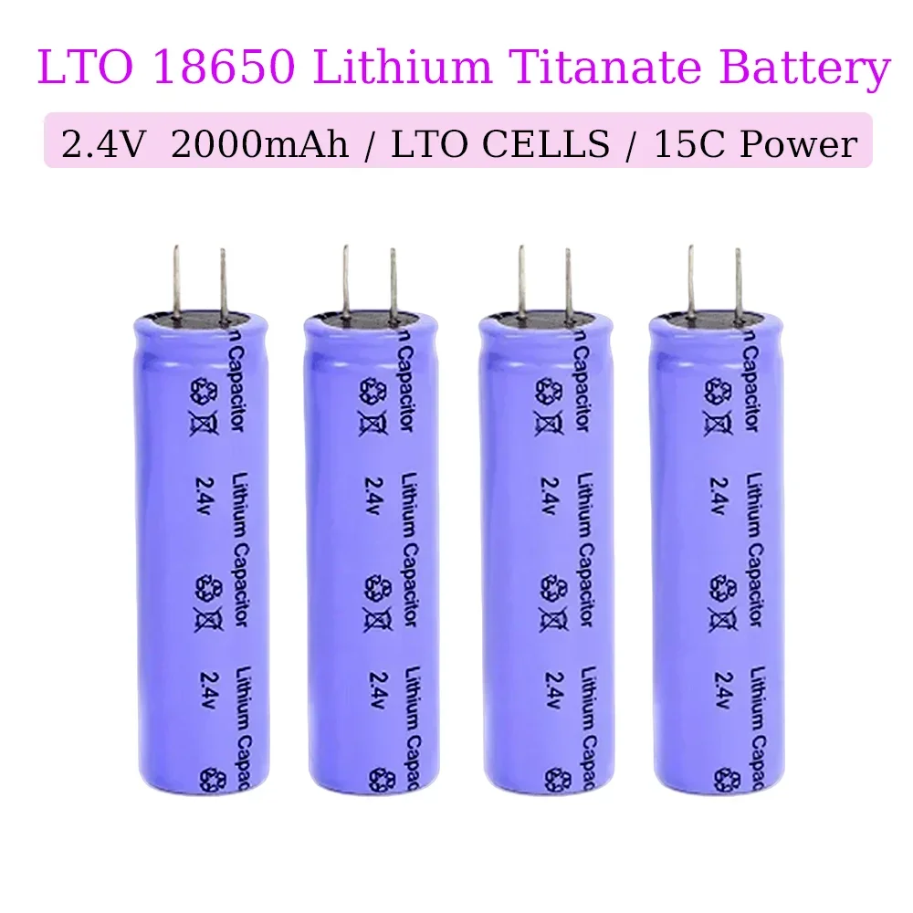 2.4V 2.0ah 18650 Lithium Titanate Battery 2.4V 2000mAh LTO 15C Rechargeable Low Temperature Battery 25000 Cycles Flashlight
2.4V 2.0ah 18650 Lithium Titanate Battery 2.4V 2000mAh LTO 15C Rechargeable Low Temperature Battery 25000 Cycles Flashlight