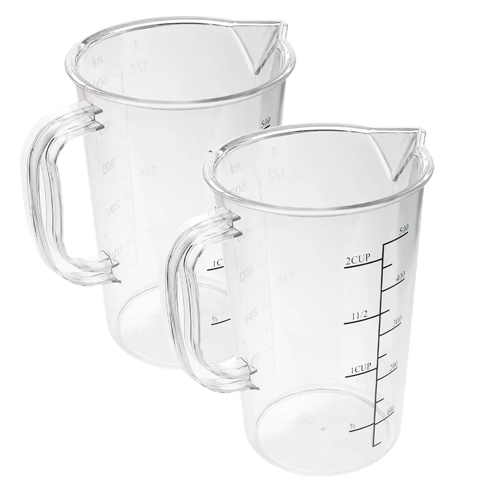 2pcs Measuring Cup Set Large Capacity Clear Graduated Kitchen Baking Accessory For Milk Coffee Juice Oil Liquid Use
2pcs Measuring Cup Set Large Capacity Clear Graduated Kitchen Baking Accessory For Milk Coffee Juice Oil Liquid Use