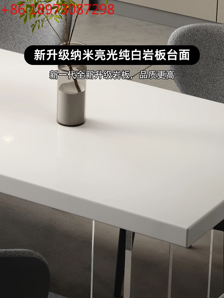 Island table integrated dining table, modern light luxury home large apartment island dining table
Island table integrated dining table, modern light luxury home large apartment island dining table