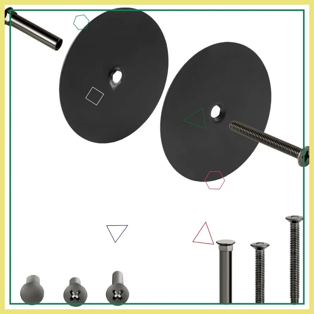 1 Pack Matte Black Door Knob Hole Cover Plate, 2 5/8" Round Filler with Screws for Home Security
1 Pack Matte Black Door Knob Hole Cover Plate, 2 5/8" Round Filler with Screws for Home Security