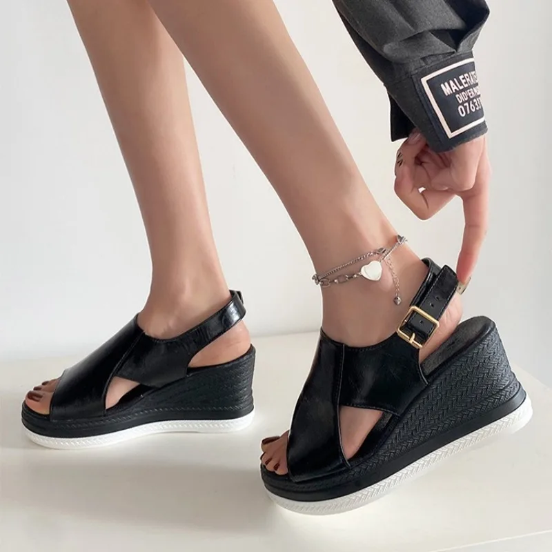 Wedge Women Sandals Fashion High Heels Platform Beach Sandals for Women Lightweight Comfortable Roman Shoes Sandalias De Mujer
Wedge Women Sandals Fashion High Heels Platform Beach Sandals for Women Lightweight Comfortable Roman Shoes Sandalias De Mujer