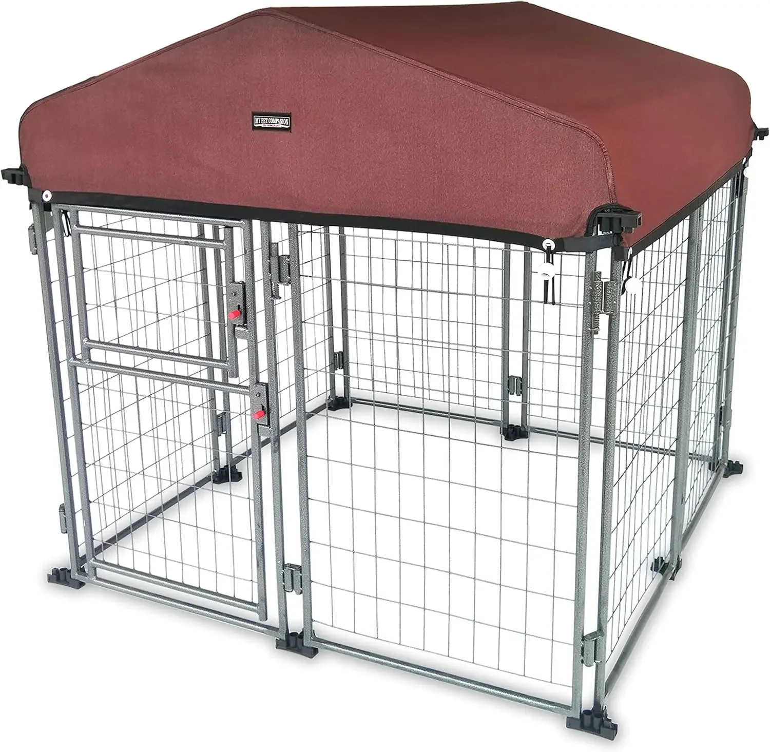 My Pet Companion Dog Kennel with Roof Cover (4.5’) - Weather Resistant / Covered / Heavy Duty / Outdoor / Winter Welded Wire Pet
My Pet Companion Dog Kennel with Roof Cover (4.5’) - Weather Resistant / Covered / Heavy Duty / Outdoor / Winter Welded Wire Pet