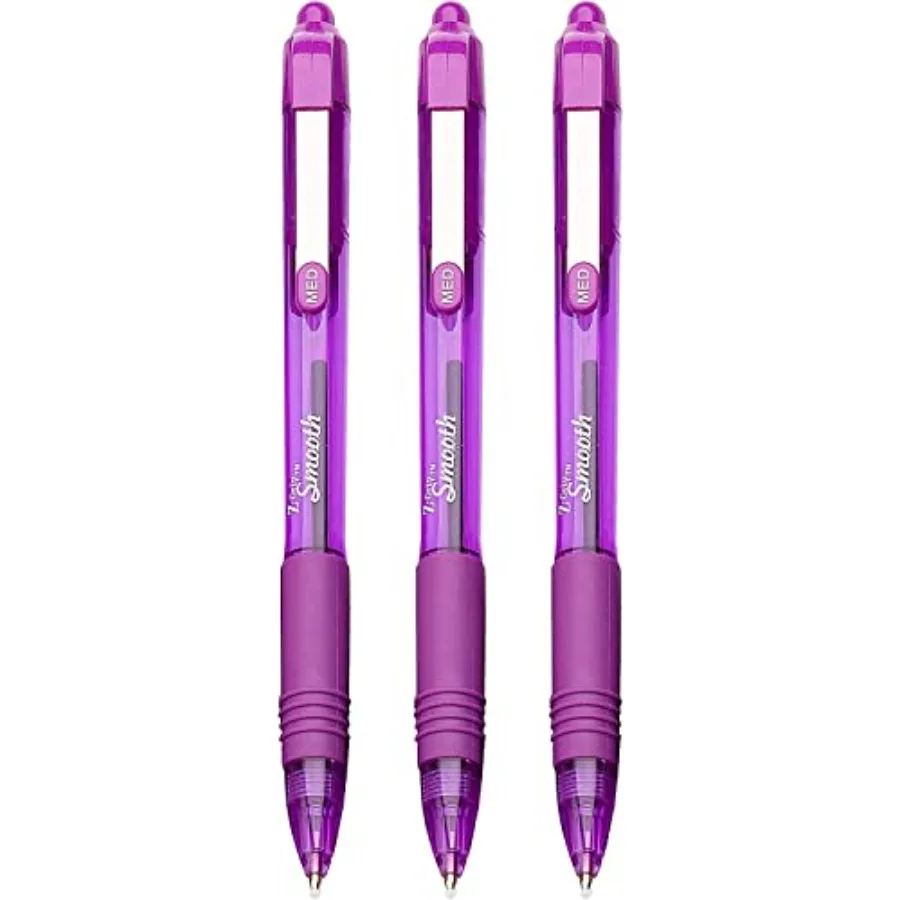 Z-Grip Smooth - Retractable Ballpoint Pen - Pack of 3 - Purple
Z-Grip Smooth - Retractable Ballpoint Pen - Pack of 3 - Purple