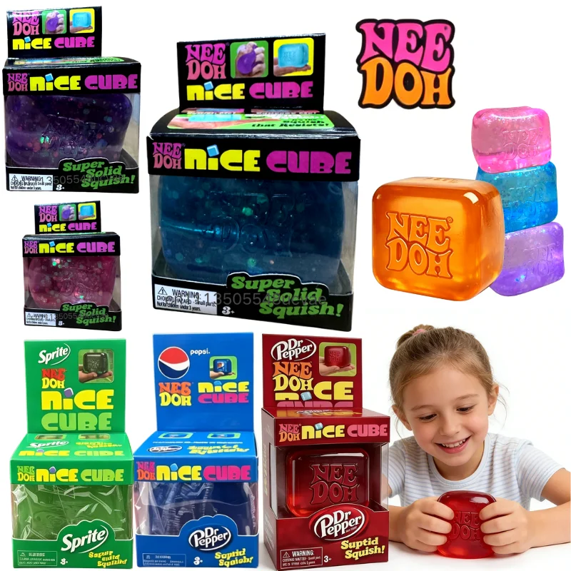 Schylling Nee Doh Glitter Nice Cube Soft Squeeze Sensory Fidget Toy Stress Relief Desktop Ornament Holiday Blind Box Gift
Schylling Nee Doh Glitter Nice Cube Soft Squeeze Sensory Fidget Toy Stress Relief Desktop Ornament Holiday Blind Box Gift