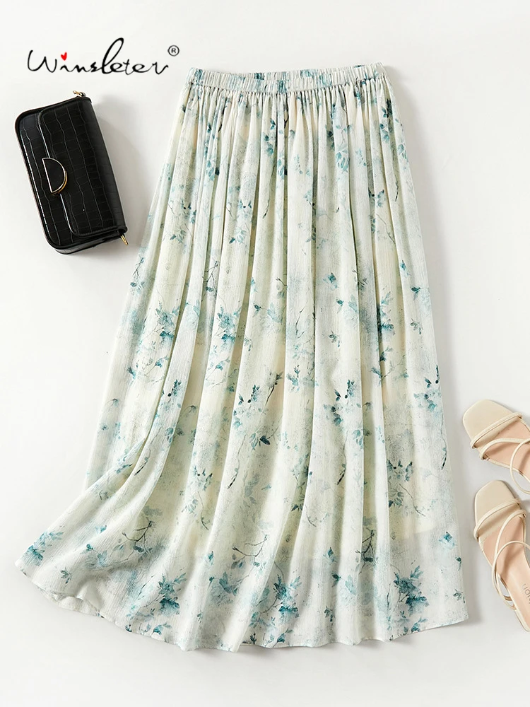 Элегантные юбки Winsleter из 100% шелка, с эластичной высокой талией и принтом, женская юбка А-силуэта для пляжного отдыха и вечеринок, новинка весны 2026 B61342CC
Элегантные юбки Winsleter из 100% шелка, с эластичной высокой талией и принтом, женская юбка А-силуэта для пляжного отдыха и вечеринок, новинка весны 2026 B61342CC