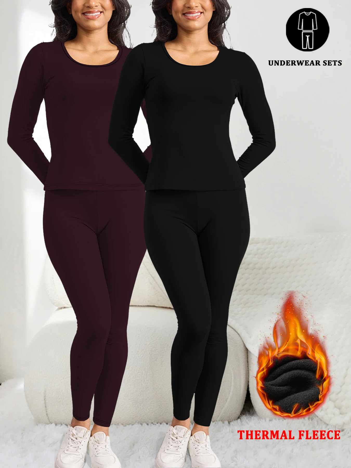 Комплекты женского супермягкого термобелья из 2 упаковок, комплекты термобелья с подкладкой сверху и низом, одежда для дома, зимние пижамные комплекты для холодной погоды
Комплекты женского супермягкого термобелья из 2 упаковок, комплекты термобелья с подкладкой сверху и низом, одежда для дома, зимние пижамные комплекты для холодной погоды