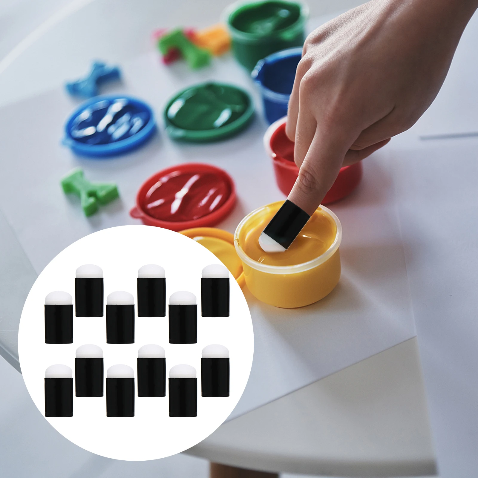 12pcs s Painting Finger Covers 'S Diy Art Craft Supplies Sponge Dauber Reusable Practical Painting Tool Finger Stamp
12pcs s Painting Finger Covers 'S Diy Art Craft Supplies Sponge Dauber Reusable Practical Painting Tool Finger Stamp