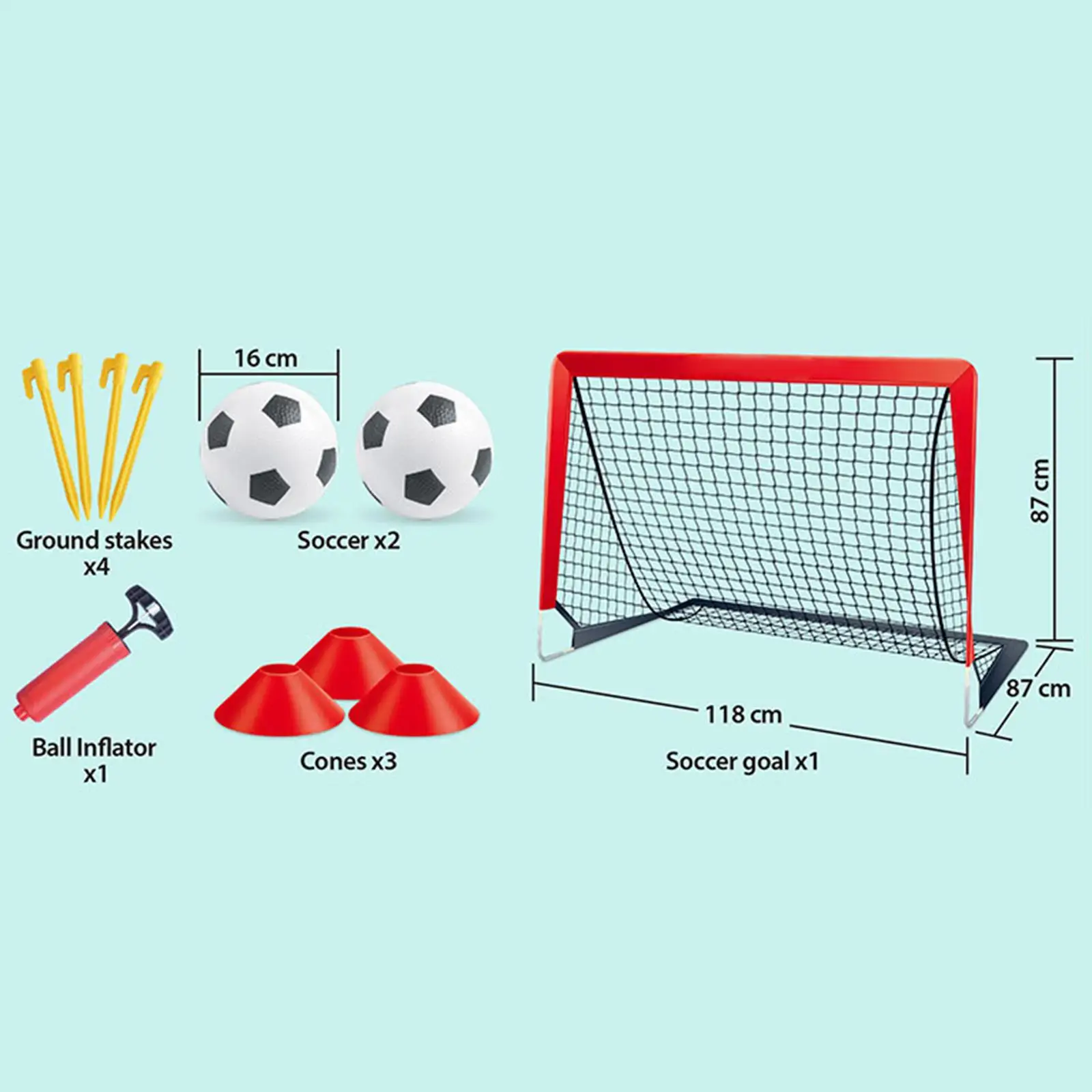 Kids Soccer Goals Folding Soccer Net Backyard Games with Ball Portable Soccer Nets for Outdoor Garden Lawn Activities Yard Toys
Kids Soccer Goals Folding Soccer Net Backyard Games with Ball Portable Soccer Nets for Outdoor Garden Lawn Activities Yard Toys