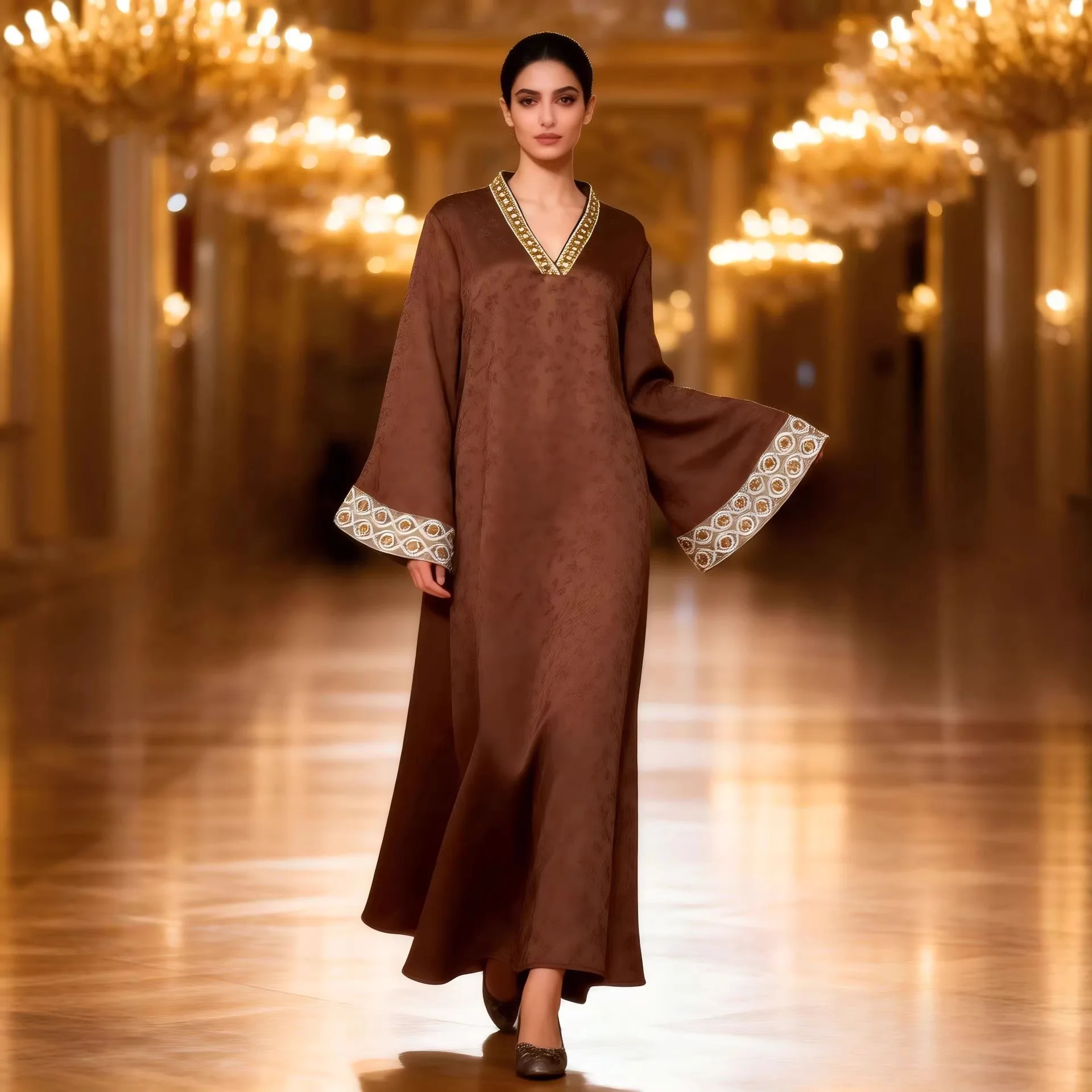 Dress Women Abaya Party Dresses Eid Muslim Jalabiya Dubai Embroidery Abayas Islam Arab Long Robe Kaftan Ramadan Morocco Vestidos
Dress Women Abaya Party Dresses Eid Muslim Jalabiya Dubai Embroidery Abayas Islam Arab Long Robe Kaftan Ramadan Morocco Vestidos