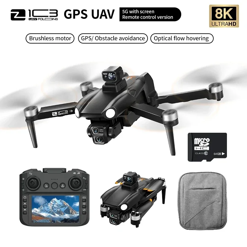 Drone Professional 8K Camera Drone 5G WIFI FPV UAV With screen remote control RC Dron avoidance Aerial Quadcopter
Drone Professional 8K Camera Drone 5G WIFI FPV UAV With screen remote control RC Dron avoidance Aerial Quadcopter