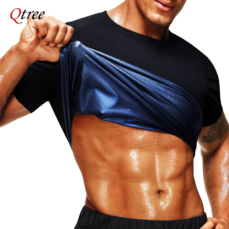 Qtree Men Sweat Sauna Compression Shirt Waist Trainer Weight Loss Vest Workout Gym Body Shaper Short Sleeve Slimming Trimmer Top
Qtree Men Sweat Sauna Compression Shirt Waist Trainer Weight Loss Vest Workout Gym Body Shaper Short Sleeve Slimming Trimmer Top