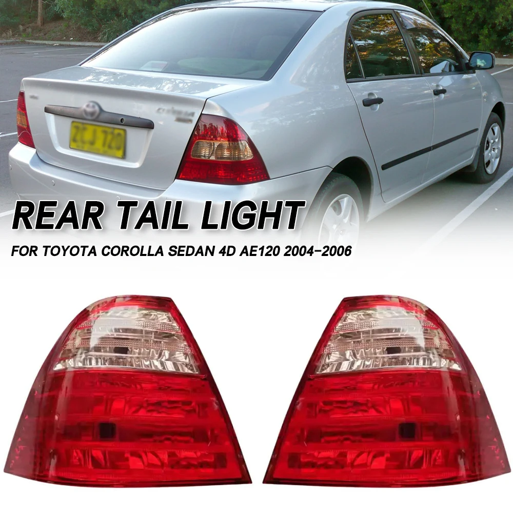 Левый/правый задний фонарь, свет заднего бампера, стоп-сигнал, указатель поворота, сигнальная лампа для Toyota Corolla Sedan 2004, 2005, 2006 годов.
Левый/правый задний фонарь, свет заднего бампера, стоп-сигнал, указатель поворота, сигнальная лампа для Toyota Corolla Sedan 2004, 2005, 2006 годов.