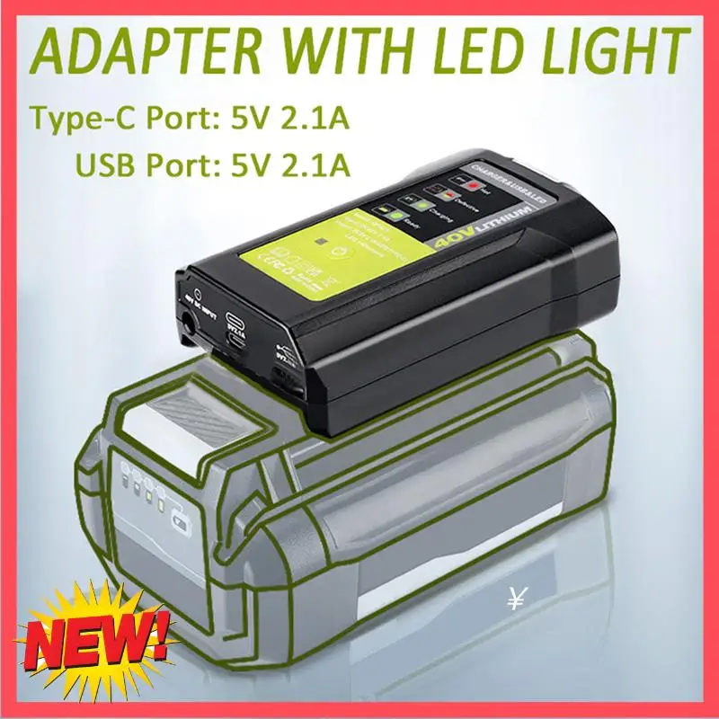 Светодиодный адаптер B17C только адаптер черный с USB для аккумулятора Ryobi 36-40 В, зарядное устройство LUB40V, защита от перезаряда с аварийной подсветкой постоянного тока
Светодиодный адаптер B17C только адаптер черный с USB для аккумулятора Ryobi 36-40 В, зарядное устройство LUB40V, защита от перезаряда с аварийной подсветкой постоянного тока