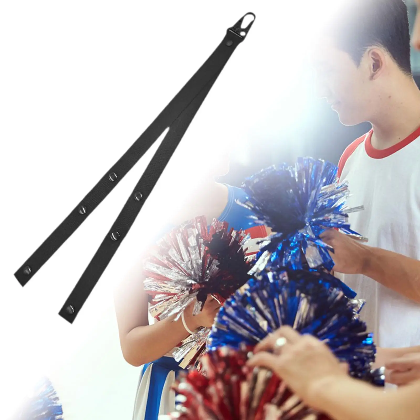 Adjustable Strap Pom Poms Holder, Ideal for Dance and Cheering
Adjustable Strap Pom Poms Holder, Ideal for Dance and Cheering