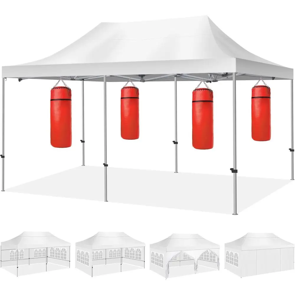 10X20' Portable Up Tent, Waterproo oldable Outdoor ,Heavy Duty Gazebo, Sidewalls, Steel e, Easy Set Up, White
10X20' Portable Up Tent, Waterproo oldable Outdoor ,Heavy Duty Gazebo, Sidewalls, Steel e, Easy Set Up, White