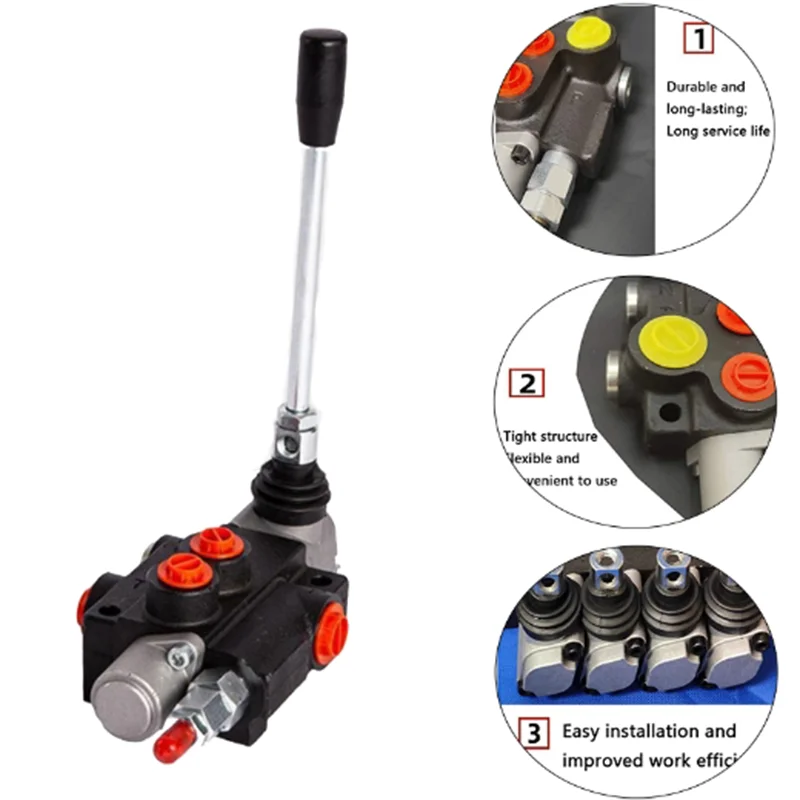 P40 Series Integral Reversing Valve Directional Control Valve Splitter Speed Control Valve Hydraulic Directional Valve 40L/min
P40 Series Integral Reversing Valve Directional Control Valve Splitter Speed Control Valve Hydraulic Directional Valve 40L/min