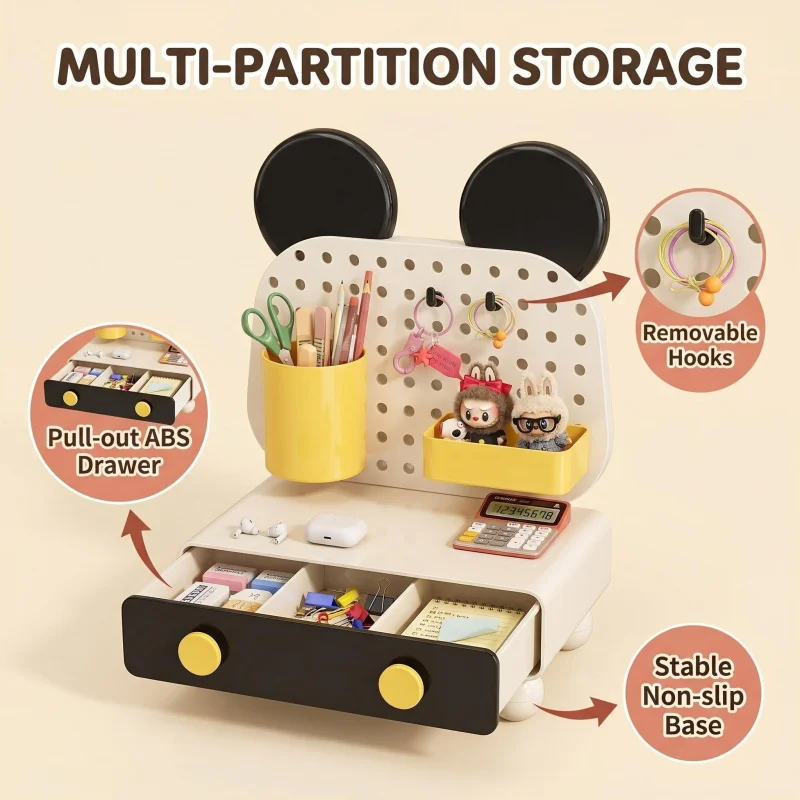 Cute and stylish stationery storage box and organizer for keys, miscellaneous items, office desk, dormitory drawer box
Cute and stylish stationery storage box and organizer for keys, miscellaneous items, office desk, dormitory drawer box