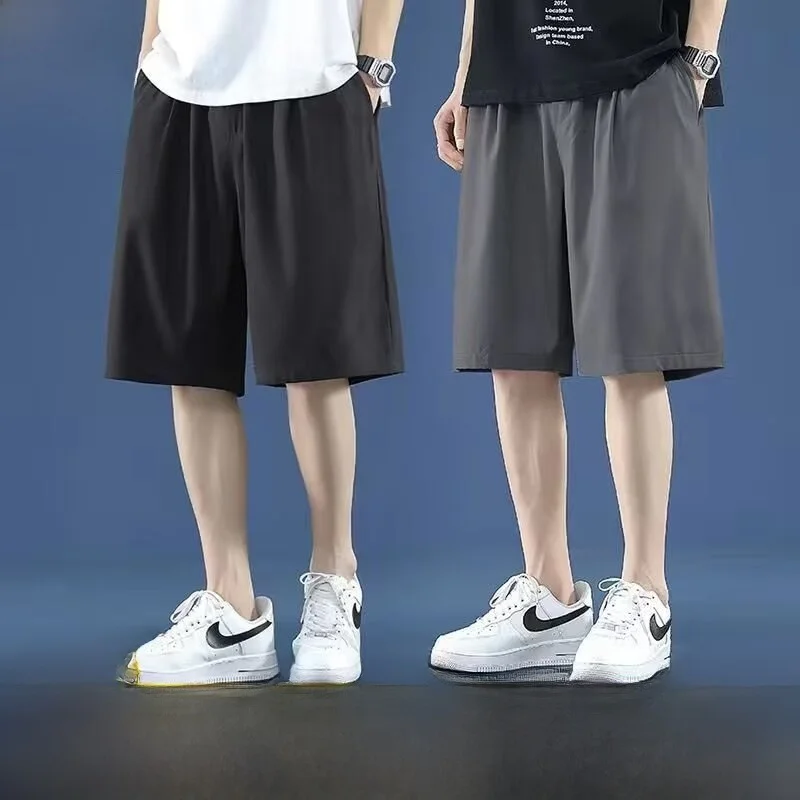 Летние тонкие дышащие orts из ледяного шелка, мужские свободные прямые спортивные повседневные длинные брюки, прямые брюки-трубы для подростков Faion 
Летние тонкие дышащие orts из ледяного шелка, мужские свободные прямые спортивные повседневные длинные брюки, прямые брюки-трубы для подростков Faion