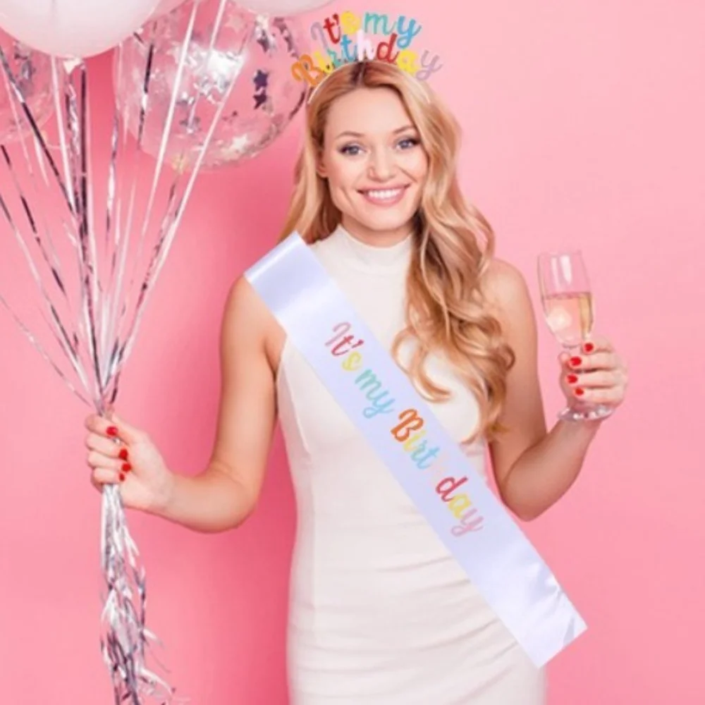 Sparkling Girl Hair Headband IT'S MY BIRTHDAY Comfortable Happy Birthday Headpiece Glamorous Hair Accessory Set
Sparkling Girl Hair Headband IT'S MY BIRTHDAY Comfortable Happy Birthday Headpiece Glamorous Hair Accessory Set