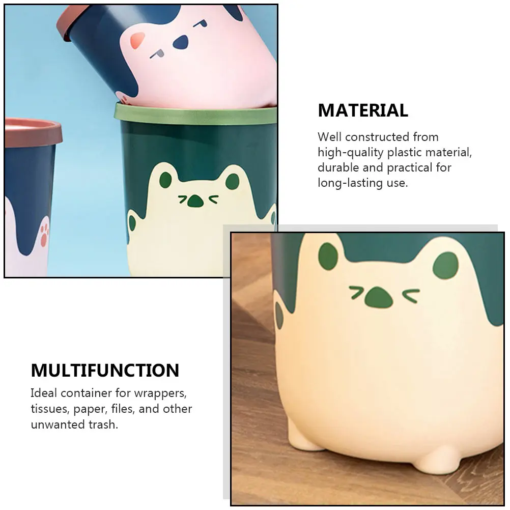 Creative Cartoon Trash Can Smart Garbage Cans Mini Bedroom Simple Household Basket for Plastic Pp Modern Office
Creative Cartoon Trash Can Smart Garbage Cans Mini Bedroom Simple Household Basket for Plastic Pp Modern Office