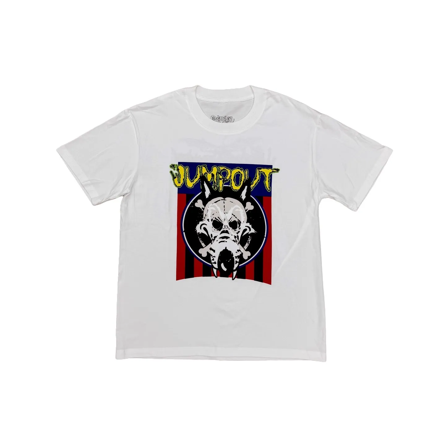 Новые мужские футболки Osamason Jumpout Fish Skull EU Tour MERCH, футболка в стиле хип-хоп, скейтборд, уличные хлопковые футболки, футболка, размер США e70 
Новые мужские футболки Osamason Jumpout Fish Skull EU Tour MERCH, футболка в стиле хип-хоп, скейтборд, уличные хлопковые футболки, футболка, размер США e70
