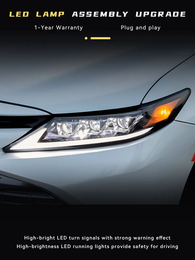 Автомобильные фары для Toyota Camry 2018 2019 2020 2021 2022 2023 Devil Eyes, светодиодная фара DRL, указатель поворота, передняя лампа, аксессуары для инструментов
Автомобильные фары для Toyota Camry 2018 2019 2020 2021 2022 2023 Devil Eyes, светодиодная фара DRL, указатель поворота, передняя лампа, аксессуары для инструментов