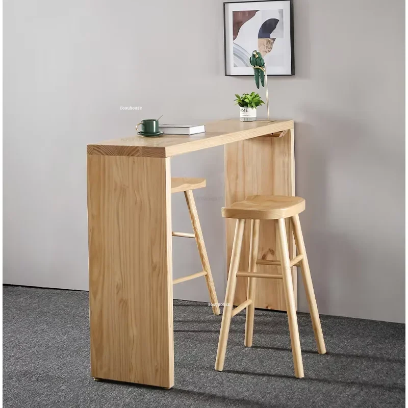 Solid Wood Bar Tables Bedside Kitchen Home High Designer Modern Partition Long Set Chairs Cafe Wooden Mesa Alta Bar Furniture
Solid Wood Bar Tables Bedside Kitchen Home High Designer Modern Partition Long Set Chairs Cafe Wooden Mesa Alta Bar Furniture