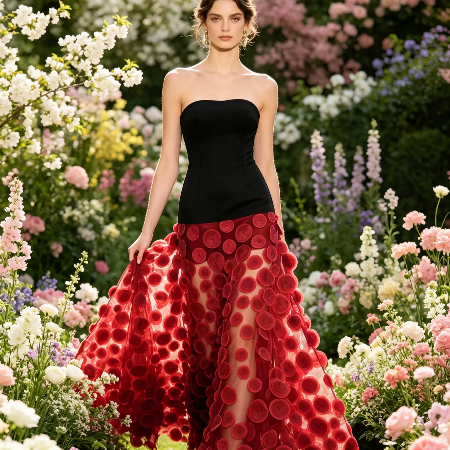 Cross-Border TikTok Best-Selling Strapless Slim Fit Color Block Polka Dot Tulle Long Dress Evening Gown High Waist A-Line Ski...
Cross-Border TikTok Best-Selling Strapless Slim Fit Color Block Polka Dot Tulle Long Dress Evening Gown High Waist A-Line Ski...