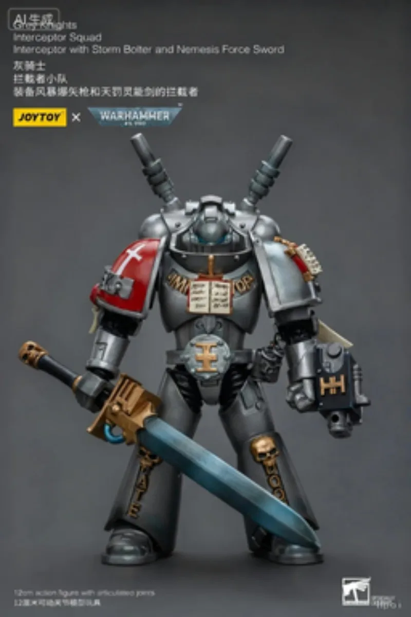 In Stock Original JOYTOY 40K Grey KnightsInterceptor Squad Bolter and Nemesis Force Sword 1/18 Action Figure Model Anime Series
In Stock Original JOYTOY 40K Grey KnightsInterceptor Squad Bolter and Nemesis Force Sword 1/18 Action Figure Model Anime Series