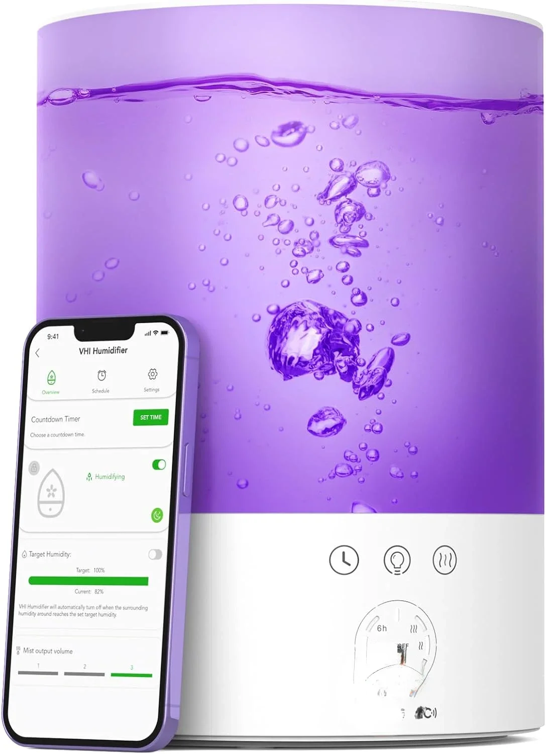 2.5L Cool Smart Humidifier for Bedroom with Auto-target and 16 Million Color Option - Perfect for Plants and Baby Nursery - Work
2.5L Cool Smart Humidifier for Bedroom with Auto-target and 16 Million Color Option - Perfect for Plants and Baby Nursery - Work
