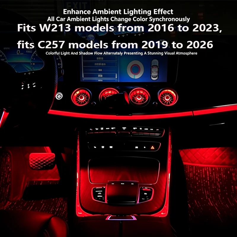 Crystal Ambient Light Frame Trim Strip For Mercedes-Benz W213 E Class E200 Coupe E260 E300L Center Console Atmosphere Lamp Inter
Crystal Ambient Light Frame Trim Strip For Mercedes-Benz W213 E Class E200 Coupe E260 E300L Center Console Atmosphere Lamp Inter
