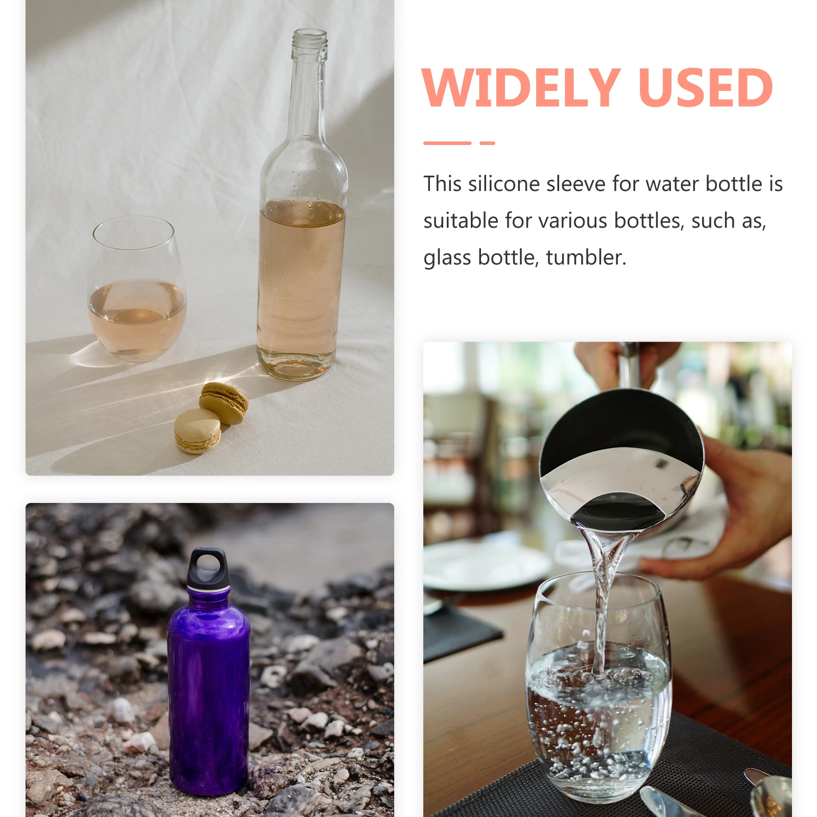 2 Pcs Food Grade Sleeves for Glass Water Bottom Protector Scratch Resistant Tumbler Silicone Glass Bottle
2 Pcs Food Grade Sleeves for Glass Water Bottom Protector Scratch Resistant Tumbler Silicone Glass Bottle