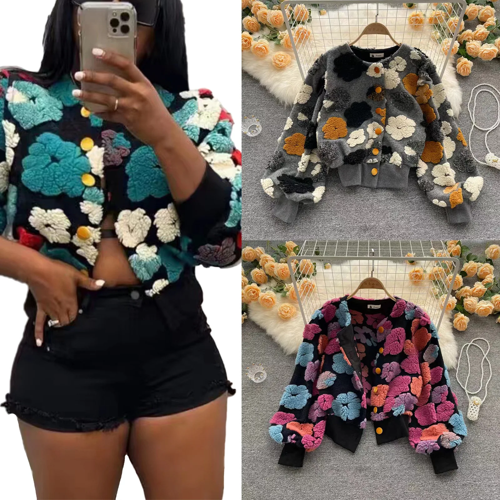 Streetwear Jackets For Women Deisgner Coat Jacquard Long Sleeve Short Jacket Spring Fall Chic Crop Top Coats Outfits
Streetwear Jackets For Women Deisgner Coat Jacquard Long Sleeve Short Jacket Spring Fall Chic Crop Top Coats Outfits
