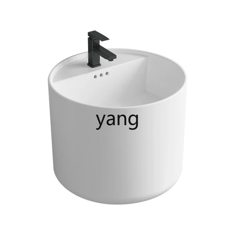 LMM ceramic wall-mounted wash basin integrated bathroom balcony wash basin
LMM ceramic wall-mounted wash basin integrated bathroom balcony wash basin