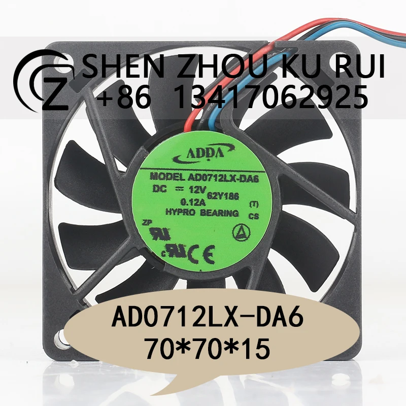 ADDA Оригинальный новый Тайвань 12 В 0,12 А 7015 7 см трехпроводное оборудование Инвертор AD0712LX-DA6 Охлаждающий вентилятор
ADDA Оригинальный новый Тайвань 12 В 0,12 А 7015 7 см трехпроводное оборудование Инвертор AD0712LX-DA6 Охлаждающий вентилятор