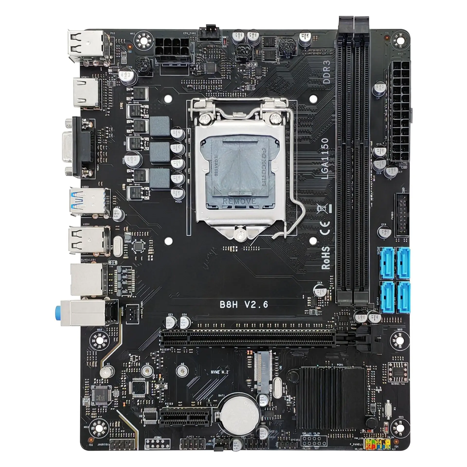 1150-Pin main board B85 series chipset B8H-V2.6-B support DDR3 memory desktop computer main board
1150-Pin main board B85 series chipset B8H-V2.6-B support DDR3 memory desktop computer main board