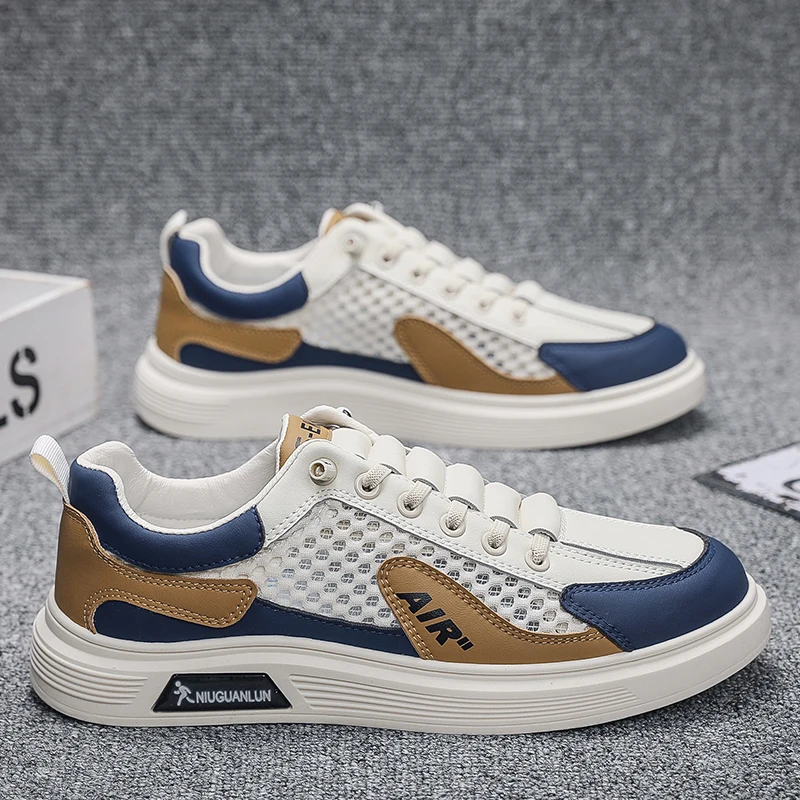 Men's Casual Shoes Breathable Mesh Anti-slip Fashionable Summer New Style Yuyuxixi Brand round Toe Synthetic Leather Upper
Men's Casual Shoes Breathable Mesh Anti-slip Fashionable Summer New Style Yuyuxixi Brand round Toe Synthetic Leather Upper