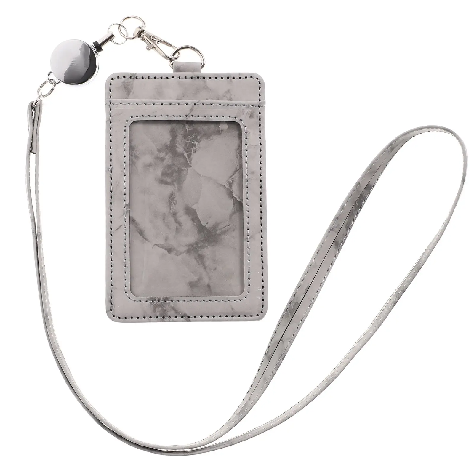 Marble Pattern ID Holder Anti scratch Badge Card Protective Cover Vertical Hanging Alloy Students Work Pass School Cards
Marble Pattern ID Holder Anti scratch Badge Card Protective Cover Vertical Hanging Alloy Students Work Pass School Cards