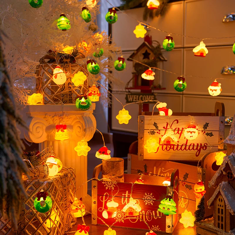 20LED Christmas String Lights, Battery Operated - Santa/Snowman/Tree Design for Indoor Party Bedroom Xmas Decoration Gift
20LED Christmas String Lights, Battery Operated - Santa/Snowman/Tree Design for Indoor Party Bedroom Xmas Decoration Gift
