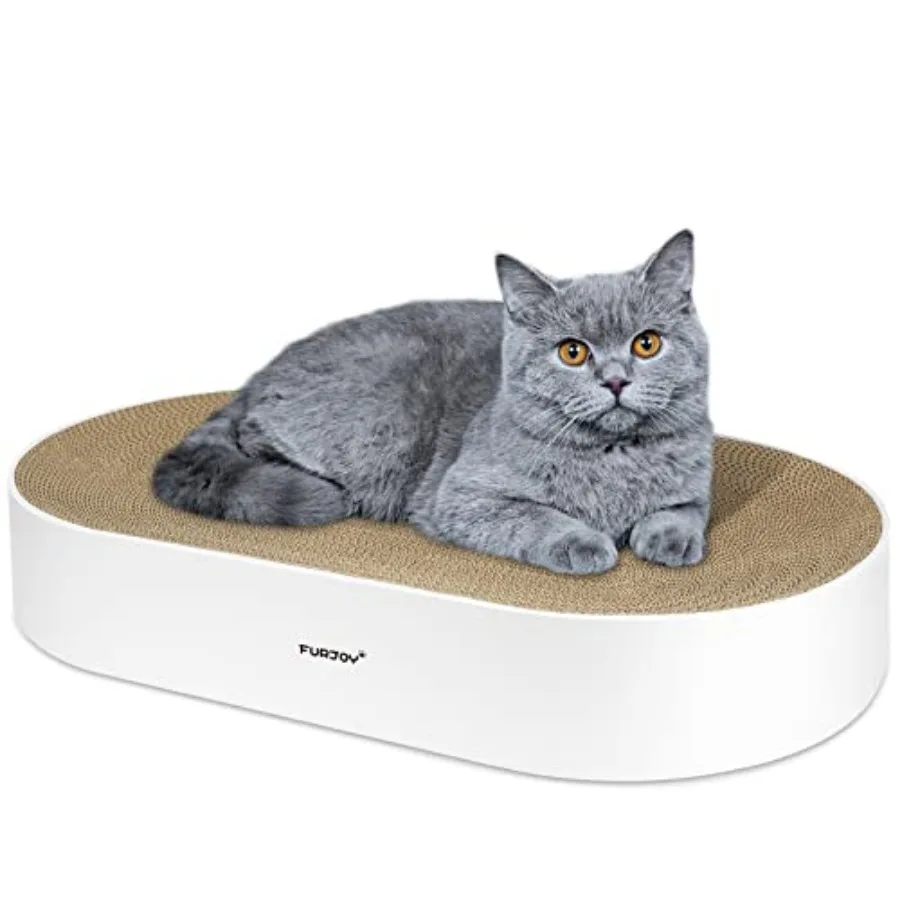 Cat Scratcher, 63x 35 x 10cm Oval Corrugated Cardboard Scratch Pad, Round Cat Scratching Lounge Bed Sofa, Cat Scratcher Bowl wi
Cat Scratcher, 63x 35 x 10cm Oval Corrugated Cardboard Scratch Pad, Round Cat Scratching Lounge Bed Sofa, Cat Scratcher Bowl wi