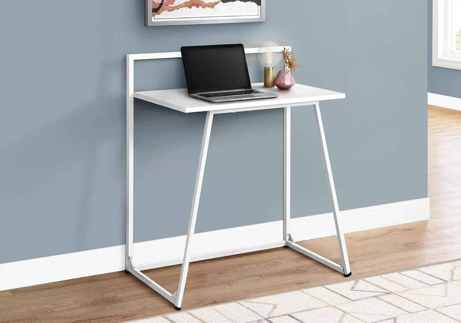Laptop Study Table-Contemporary Style Computer Desk-Simple, 30" L, White
Laptop Study Table-Contemporary Style Computer Desk-Simple, 30" L, White