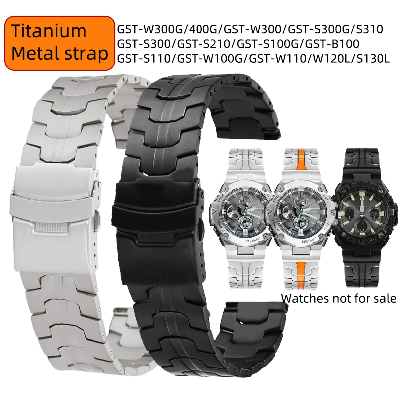 Modified Titanium Bracelet For Casio G-SHOCK GST-W300/400G GST-B100 GST-S110/S220/S140L/W120L Adapter To 22mm watchband strap
Modified Titanium Bracelet For Casio G-SHOCK GST-W300/400G GST-B100 GST-S110/S220/S140L/W120L Adapter To 22mm watchband strap