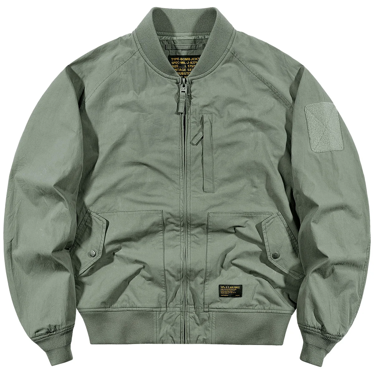 Мужская куртка-бомбер VIP из чистого хлопка, весенне-осенняя, тонкая, свободного кроя, в американском ретро-стиле, рабочая одежда
Мужская куртка-бомбер VIP из чистого хлопка, весенне-осенняя, тонкая, свободного кроя, в американском ретро-стиле, рабочая одежда