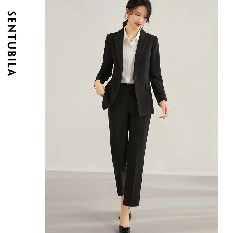 SENTUBILA Women Blazer Suit 2025 Spring Office Lady Fashion Outfits Slim Blazer Jacket Coat Dress Pants 2 Piece Set 123Z43948X
SENTUBILA Women Blazer Suit 2025 Spring Office Lady Fashion Outfits Slim Blazer Jacket Coat Dress Pants 2 Piece Set 123Z43948X