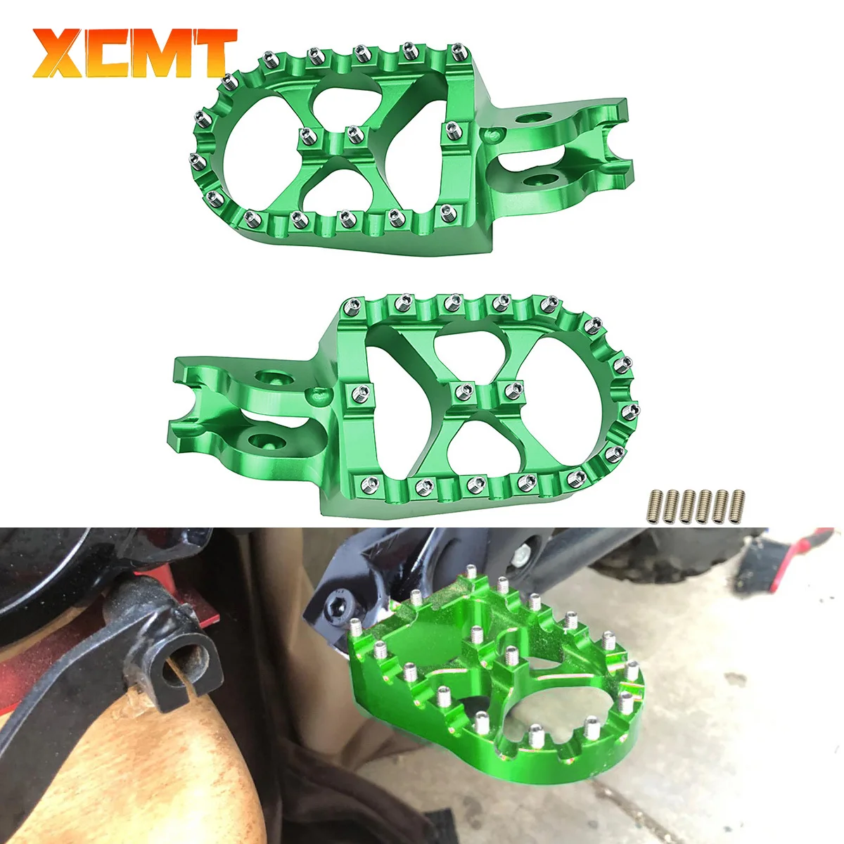 Motorcycle CNC FootRest Footpegs Foot Pegs Pedals For Kawasaki KX250F KX450F 2006-2021 KX250X KX450X 2021-2023 KLX450R 2008-2013
Motorcycle CNC FootRest Footpegs Foot Pegs Pedals For Kawasaki KX250F KX450F 2006-2021 KX250X KX450X 2021-2023 KLX450R 2008-2013