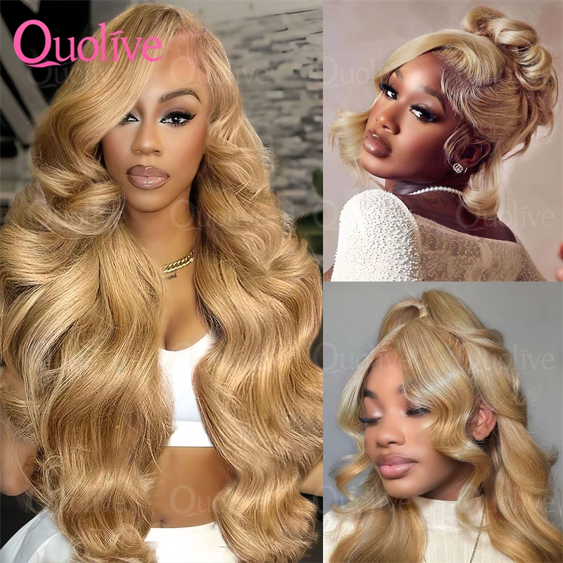 #27 Honey Blonde 13x4 Lace Frontal Human Hair Wig 30 Inch Body Wave 13x6 Hd Transparent Lace Front Wigs Pre-Plucked Colored
#27 Honey Blonde 13x4 Lace Frontal Human Hair Wig 30 Inch Body Wave 13x6 Hd Transparent Lace Front Wigs Pre-Plucked Colored