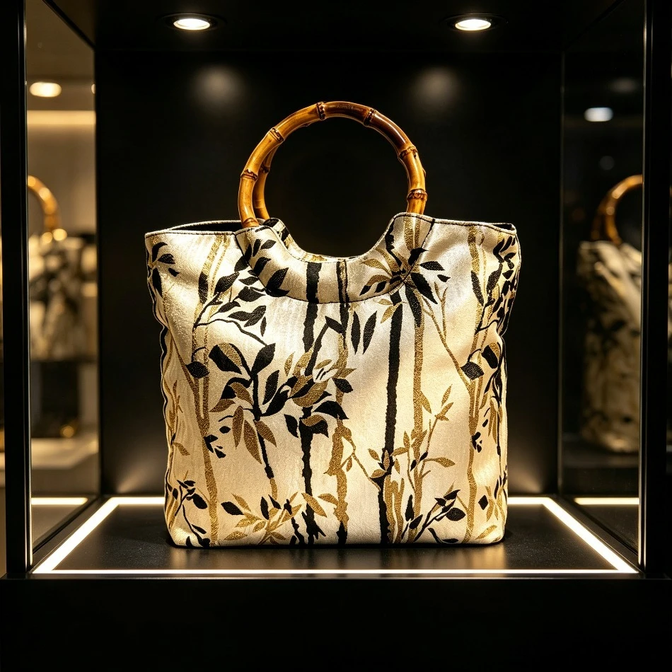 New Chinese Style Elegant Ink Bamboo Pattern Febric Handbag Light Luxury Jacquard Tote Bag Niche Retro Handbag Women's Bag XC14
New Chinese Style Elegant Ink Bamboo Pattern Febric Handbag Light Luxury Jacquard Tote Bag Niche Retro Handbag Women's Bag XC14