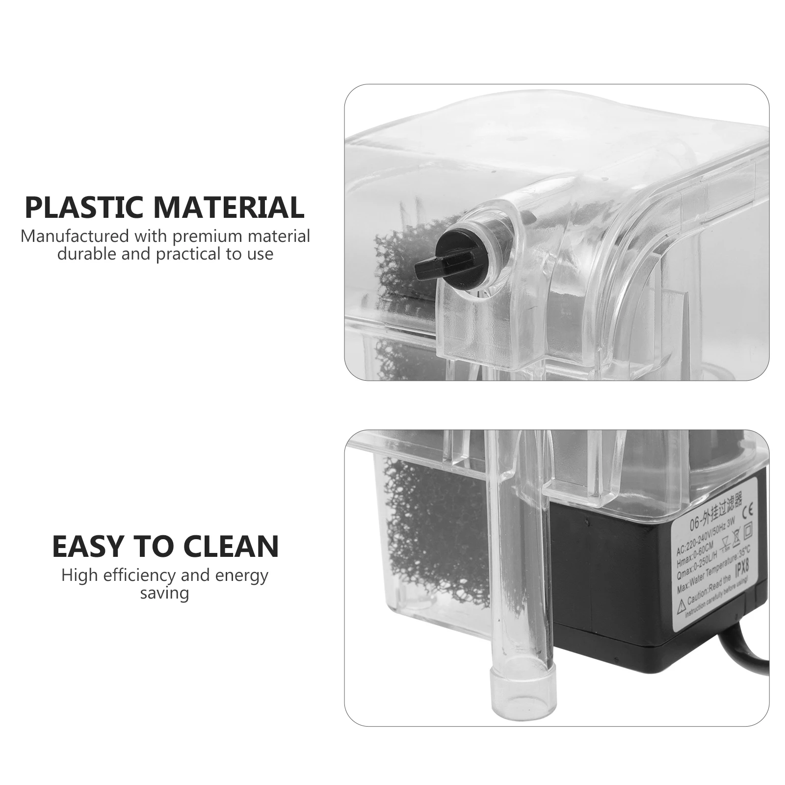 1 Set Aquarium Wall-Mounted Waterfall Mute Fish Tank Filter Mini External Adjustable 30-50Cm Fish Tank Supply Silent Water Pump
1 Set Aquarium Wall-Mounted Waterfall Mute Fish Tank Filter Mini External Adjustable 30-50Cm Fish Tank Supply Silent Water Pump