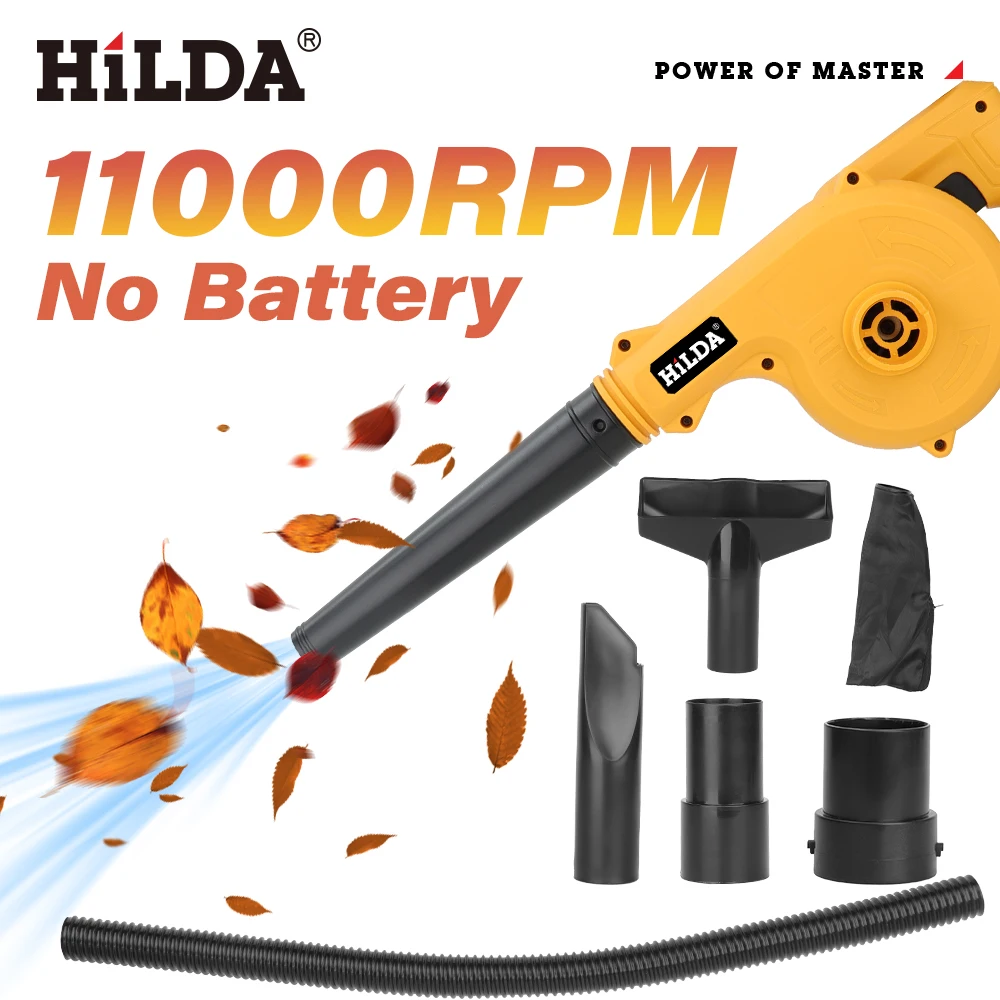 HILDA Cordless Leaf Blower for Dewalt 21V Battery Electric Jobsite Air Blower 2-in-1 Handle Electric Blower and Vacuum Cleaner
HILDA Cordless Leaf Blower for Dewalt 21V Battery Electric Jobsite Air Blower 2-in-1 Handle Electric Blower and Vacuum Cleaner