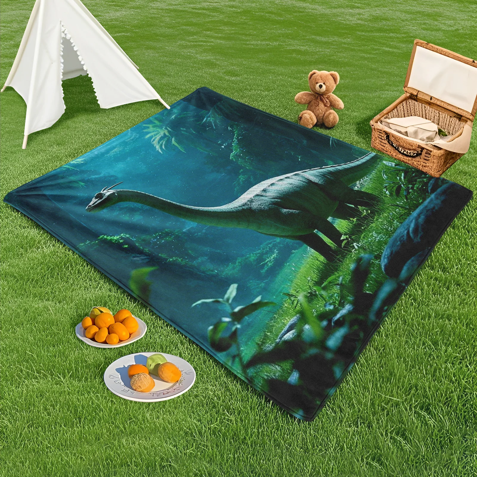 Diplodocus Inspired Fantasy Outdoor Blanket With Lush Green Forest Design For Camping And Outdoor Adventures
Diplodocus Inspired Fantasy Outdoor Blanket With Lush Green Forest Design For Camping And Outdoor Adventures
